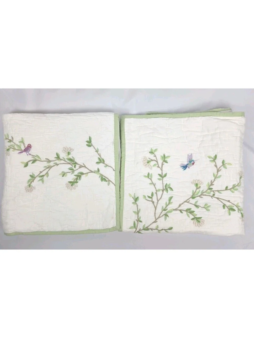 POTTERY BARN Monique Lhuillier MEADOW Embroidered Quilt Shams 26